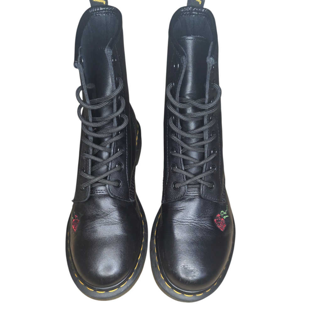 Dr. Martens 1460 Vonda 8 Eye Floral Leather Women's Boots - Black, Size 9 US... - Picture 2 of 6